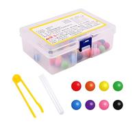 Juguete de Tubo de Ensayo con Perlas para Clip - Aprendizaje montesori, Juguete de Emparejamiento de Colores, Juego Educativo de Tubo de Ensayo con Perlas para Clip | Desarrollo de Habilidades Motora