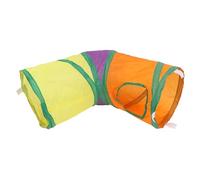 Juguete de túnel de Gato: Tela de poliéster de lágrima, diseño fácil de Limpiar y Plegable, Entretenimiento Interactivo para Gatos y Mascotas pequeñas, Juego Interior y Exterior,