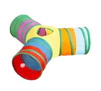 Juguete de túnel para Gatos, Juguetes para Gatos de 3 vías para Interiores, túnel de Laberinto de, para Exteriores, hogar, Patio, césped, Ejercicio de enriquecimiento de Mascotas, Cachorros