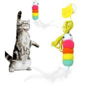 Juguete De Varita Para Gatos: Juguetes Interactivos Para Mascotas, Varita Interactiva Para Gatos, Varita De Plumas De Animales | Juguete Interactivo Para Hámster, Varita De Plumas Para Mascotas, Diver