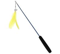 Juguete de Varita para Gatos, Varita Telescópica con Plumas para Gatos, Juguetes Interactivos con Plumas para Gatos con Campanas Que Suenan, Caña de Pescar para Gatos, Juguete