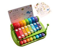 Juguete de xilófono de piano, 8 teclas de percepción sensorial, instrumento musical para niños pequeños, juguete educativo musical, para niños a partir de 6 meses, guardería, sala de estar, habitación