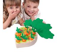 Juguete de zanahoria - Divertido juego de desarrollo de habilidades, piezas apilables coloridas, asas fáciles de agarrar, juguetes sensoriales atractivos | Práctica inspirada de habilidades motoras