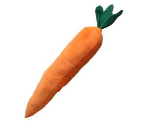 Juguete de zanahoria - Juguete de peluche masticable para perros, muñeca de zanahoria calmante resistente a las mordeduras, juguetes interactivos duraderos | Zanahorias de 29.53 pulgadas, juguetes