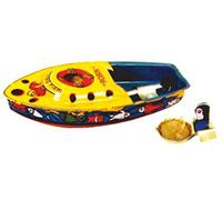Juguete Decorativo Infantil de Hojalata Canoa Pop-Pop Robin Réplicas de Embarcaciones con Vela. Juguetes y Juegos de Colección. Regalos Originales para Navidad y Reyes. Decoración Clásica.