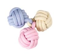 Juguete del remolcador de la bala de la cuerda del perro, cuerda de bola del remolcador del perro, Bolas de algodón masticables, Juguetes de cuerda de bola de nudo de perro, juguete de algodón de la