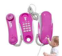Juguete del teléfono - ABS, 7.48x2.36x2.76in Teléfono Intercomunicador Juguete Diseño Realista Con Sonido Y Cable | Durable Pretend Play Telephone Encourages Interacción Social, Juguetes Educativos de