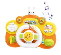 Juguete del volante - ruedas de conducción musical | Rueda de conducción de simulación para niños | Juguetes para niños con luz y sonido | Dibujas aprendiendo juguete educativo, fingir jugar ruedas de