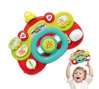 Juguete del volante - ruedas de conducción musical | Rueda de conducción de simulación para niños | Juguetes para niños con luz y sonido | Dibujas aprendiendo juguete educativo, fingir jugar ruedas de