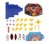 Juguete deportivo 3 en 1 para niños, minijuego de portería de fútbol portátil con tablero de baloncesto, tela viscosa para objetivo de pelota para interior y exterior