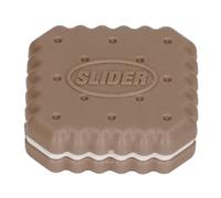 Juguete Deslizador de la Punta de los Dedos: Control Deslizante de Empuje magnético Tranquilo para Alivio y Enfoque del estrés, Forma portátil de Galletas para la ansiedad y la (Brun)