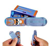 Juguete deslizante antiestrés para adultos - Mini patineta de diapasón con estuche de almacenamiento - Juguete portátil para aliviar el estrés de escritorio de oficina