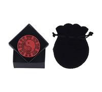 Juguete Deslizante de Empuje para TDAH, Juguete sensorial de Moneda háptica portátil para Oficina, Metal, Autismo, ansiedad, Alivio del estrés (Roja)