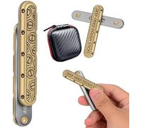 Juguete deslizante, metal, juguete de dedo EDC para adultos, juguete de dedo para autismo, TDAH, ansiedad de bolsillo, alivio del estrés, juguete antiestrés
