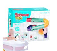Juguete Deslizante para bañera | Pista acuática educativa interactiva | Pista de construcción de tobogán acuático para el hogar, baño, bañera, juego de agua, niños, niñas, niños, hora del baño fami
