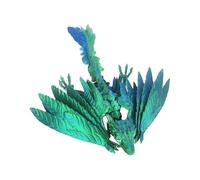 Juguete Dragón Fidget impreso en,Juguete impreso Dragón - Artesanía de oficina decorativa - Juguete Dragón Wyven con plumas, Estatuas de dragón en miniatura articulada, Juguete romano de oficina para