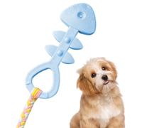 Juguete duro de hueso para perro, masticable de raza grande, diseño de espina de pescado para aliviar el estrés, ayuda de entrenamiento interactiva resistente a las mordeduras, entretenimiento para