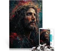 Juguete Educativo de Aprendizaje Retrato de Jesucristo Puzzles de 2000 Piezas para Adolescentes 70x100cm Juego de desafío único Apto para Mayores de 14 años.