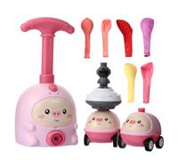 Juguete Educativo de Coche de Carreras Manual Aerodinámico para Niños 1 Set | Abs Rosa, Desarrollo Intelectual y Uso Seguro, Juego Preescolar de Exploración, para Niños y Niñas