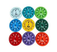 Juguete educativo de matemáticas 1 unidad, spinner manual con operaciones de multiplicar y dividir, diseño portátil y colorido para niños y adultos, ideal para aprendizaje en casa, escuela o viaj
