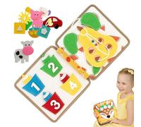 Juguete Educativo para Niños - Libro Sensorial De Fieltro para Bebés | Tablero De Juego Silencioso, Actividad Sensorial para Dormitorio, Sala De Estar, Viajes Y Cuna, 1 A 3 Años
