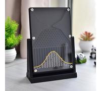 Juguete Educativo para Placas Galton, Modelo de Demostración de Probabilidad, Tablero Galton de Escritorio, Herramienta Experimental Eficaz para Derecho Estadístico, para Educadores y Estudiant Black