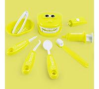 Juguete Educativo Role Pretend Toy Model Kids Check For Doctors Teeth Play Play 9Pcs/Set Education (Yellow, One Size)