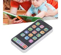 Juguete Educativo Sustvita para niños pequeños, diversión aprendiendo teléfonos celulares con Luces parpadeantes, conteo, función Musical para reproducción interactiva, Obsequio (Blanc Anglais)