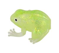 Juguete elástico de rana, juego de inquietos con purpurina, juguete antiestrés de 3.15 x 2.76 x 2.76 pulgadas con levantamiento lento, juguetes sensoriales de goma suave, juguetes de escritorio con di
