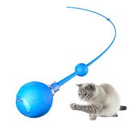 Juguete eléctrico de Bola para Gatos con Cuerda, 3 Modos de Juguete Inteligente para Gatos, con Juego de de Cola, Recargable automático para Caza, Ejercicio, Entrenamiento, Perro al