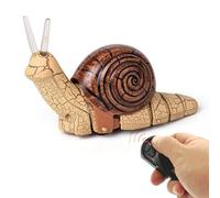 Juguete eléctrico de caracol: juguetes para animales electrónicos, control remoto, modelo de gateo animado, criatura de movimiento colorido, vehículo de juego interactivo | Para involucrar a los niños