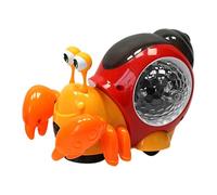 Juguete Eléctrico De Caracol Que Se Arrastra - Juguete Musical para Evitar | Juguete Eléctrico De Caracol Que Se Arrastra, Juguete Musical | Acción De Gateo Iluminada, Evitación Automática De Obstáculos