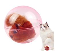 Juguete Eléctrico De Gato,Ardilla Eléctrica Móvil Bola Rodante De Plush Realista - Juguete Interactivo Para Gatos De Interior,Para Interior Enriquecimiento Enriquecimiento Ejercicio Aburrimiento