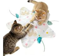 Juguete electrico para gatos: diversión interactiva y giratoria con funci n para esconder y buscar, funcionamiento independiente, mn diseño de compartimento para escondite estimula el instinto natural
