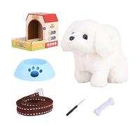 Juguete Eléctrico Para Perros - 7.48x6.1x5.51 Pulgadas Mascota Interactivo De Felpa Ladrida, Perros De Peluche Interactivos, Cachorro Electrónico Caminando | Animales De Peluche Suave Pe