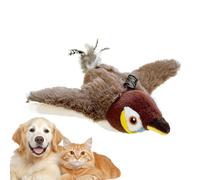 Juguete eléctrico para Perros: Juguete simulado de Gatito Recargable por USB, Juguetes para Mascotas con Canto automático | Juguetes interactivos de autoentretenimiento