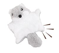 Juguete electrónico de ardilla voladora, sensor de movimiento activado por tacto, 11 x 15 cm, el mejor rascador de forro polar resistente a las mordeduras para gatos solitarios que juegan solos