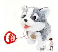 Juguete Electrónico de Peluche Interactivo para Cachorros, Regalo de Cumpleaños para Niños y Niñas, Juguete para Caminar para Niños de Edad Interactiva, Detección Táctil/lamer Lengua/c Siberian Husky
