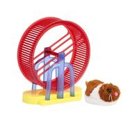 Juguete Electrónico para Animales con Ruedas, Juego de Mesa de Ejercicio, Regalo de Cumpleaños para Niños- Hámster Simulado