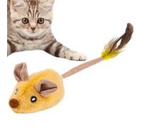 Juguete electrónico para gatos en movimiento, juguetes para gatos con ratones chirriantes | Juguete de movimiento eléctrico para simulación de gato burbujeante | Juguete de ejercicio para animales do