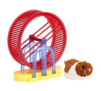 Juguete Electrónico Para Mascotas, Animal Electrónico Interactivo, Hámster De Peluche Simulación, Conejo Con Soporte, Rueda De Ejercicio, Juego Para Perro Gato Niños Niñas, Diversión, Entretenimiento,