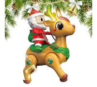 Juguete en movimiento para bebés | Ayuda a gatear juguete musical del bebé | Figura de Santa luminosa Juguete de aprendizaje temprano para guardería cuna hora del suelo