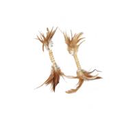 Juguete enrollable para gatos Eurosiam con plumas | 25 cm