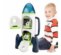Juguete espacial de astronautas - Toy de explorador de espacio de luz y sonido para niños | Juguete de aventura de ABS duradero con baterías incluidas, regalo creativo de cumpleaños para niños de 3 añ
