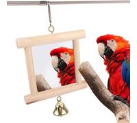 Juguete Espejo De Aves - Resistente A Masticar Y Suspensible,Espejo De Juguete Para Pájaros Y Periquitos - Para Periquitos Agapornides Canarios Conures Pequeños A Mascotas