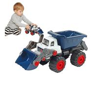 Juguete excavador de construcción, juguete excavador para niños, Modelo de construcción de juguete Bulldozer, Push and Go Engineering Tema de coordinación de mano mejorando para el cumpleaños, la