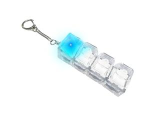 Juguete Fidget con Teclado silencioso - Llavero con Interruptor mecánico Iluminado para TDAH y ansiedad, Colgante Invisible para Mochila para Estudiantes universitarios y Oficina en casa, para