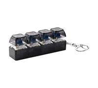 Juguete Fidget para Teclado, Entretenimiento LED Ambiental, 8x2x2.5cm, Juguete para Teclado para del Estrés, Fidget para Teclados con Sonido, Funciones Sensoriales Y De Sonido Interactivas, Par