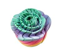 Juguete Flexible para inquietos, aliviador de estrés de Rosa giratoria, Juguetes de 2.36x2.36x2.4 Pulgadas con diseño sensorial, inquietos de Resina Texturizada, Juguete de Escritorio co