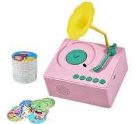 Juguete Fonógrafo para Niños - Reproductor De Música Sensorial para Educación Temprana 96 Tarjetas De Aprendizaje, De Música Educativa Preescolar | Tocadiscos Interactivo para Niños Pequeños, Niñ